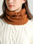 Damen Wärme Kunstpelz Halsmanschette Gestrickt Hut