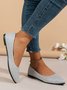 Damen minimalistisch Glitzernd Spitz Flache Schuhe