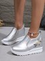 Lässig Geblümt Stickerei Slip On Innerhalb Schuhe