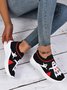 Halloween Geist Buchstabe Bequem Slip On Sneakers