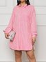 Hemdkragen Freizeitkleid Mit Nein