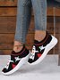 Halloween Geist Buchstabe Bequem Slip On Sneakers