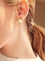 Elegant Nachgemachte Perle Ohrringe