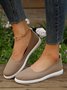 Damen minimalistisch Textil Lässig Flache Schuhe