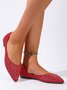 Strass Irregulär Fashion Flache Schuhe
