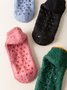 1 Paar Damen Wärme Korallenvlies Silikon Anti-Schleudern Socken für den Boden