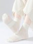 1 Paar Damen Hochelastisch Atmungsaktiv Mitte der Wade Socken