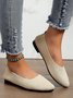 Damen minimalistisch Bequem Textil Flach Flache Schuhe