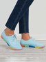 Damen Bequem Multifarben Sohle Schnürschuhe