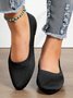 Damen minimalistisch Bequem Textil Flach Flache Schuhe