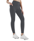 Damen Lässig Unifarben Alle Jahreszeiten Tasche Patchwork Knöchelhose Leggings