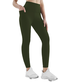 Damen Lässig Unifarben Alle Jahreszeiten Tasche Patchwork Knöchelhose Leggings