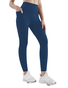 Damen Lässig Unifarben Alle Jahreszeiten Tasche Patchwork Knöchelhose Leggings
