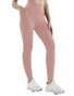 Damen Lässig Unifarben Alle Jahreszeiten Tasche Patchwork Knöchelhose Leggings