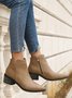 Retro Blockabsatz Klassisch Stiefelette