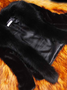 Fluff/Granular-Fleece-Stoff Regelmäßige Passform Elegant Unifarben Leder & Kunstleder