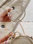 Party Strass Kiss Lock Kreis Kupplung Tasche Mit Metallkette