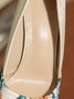 Elegant Geblümt Satin Stiletto-Absatz Pumps