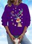 Weihnachten Elch Weit Lässig Sweatshirt