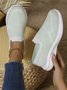 Damen minimalistisch Slip On Hochelastisch Flyknit Sneakers