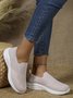 Damen minimalistisch Slip On Hochelastisch Flyknit Sneakers