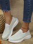 Damen minimalistisch Slip On Hochelastisch Flyknit Sneakers