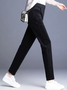 Unifarben Lässig Weit Fluff/Granular-Fleece-Stoff Hose