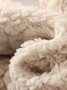 Unifarben Fluff/Granular-Fleece-Stoff Weit Freizeithose