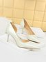 Damen minimalistisch Stiletto-Absatz Seite Hohl Pumps