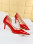 Damen minimalistisch Stiletto-Absatz Seite Hohl Pumps