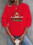 Lässig Weihnachten Elch Sweatshirt
