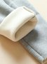Fest Textbriefe Fluff/Granular-Fleece-Stoff Lässig Legging