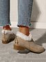 Damen minimalistisch Pelzig Plüsch Gefüttert Stiefelette