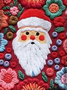3D-Digitaldruck Weihnachtsmann Rundhals Gestrickt Lässig Sweatshirt