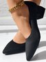 Alle Jahreszeiten Lässig Unifarben Textil Flache Schuhe