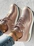 Lässig PU Unifarben Alle Jahreszeiten Lässig Schuhe