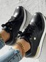 Lässig PU Unifarben Alle Jahreszeiten Lässig Schuhe