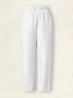 Damen Hose Elastische Taille Rübenhose Täglich Ausgehen Lässig Baumwolle Unifarben Frühling/Herbst Hose