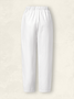 Damen Hose Elastische Taille Rübenhose Täglich Ausgehen Lässig Baumwolle Unifarben Frühling/Herbst Hose