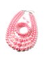 3 Stück/Set Elegant Nachgemachte Perle Multilayer Halskette Party Schmuck Set