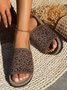 Textil Sommer Lässig Leopard Rutschfest