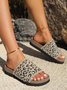 Textil Sommer Lässig Leopard Rutschfest