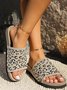 Textil Sommer Lässig Leopard Rutschfest