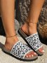 Textil Sommer Lässig Leopard Rutschfest