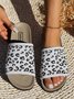 Textil Sommer Lässig Leopard Rutschfest