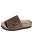 Textil Sommer Lässig Leopard Rutschfest