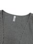 Damen Frühling/Herbst Oberbekleidung Lässig Gestreift Baumwolle Schal Jacke