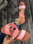 Unifarben PU Sommer Sandale