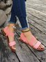 Unifarben PU Sommer Sandale