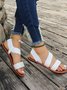 Unifarben PU Sommer Sandale